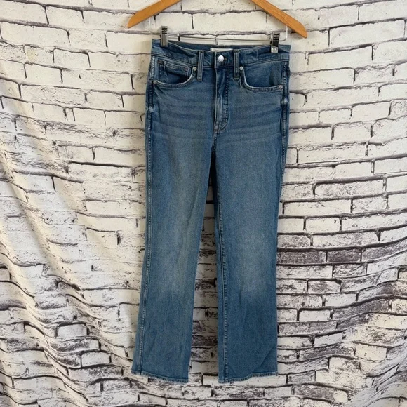 Madewell 90s High-Rise Bootcut Jeans in Edgewood Wash SZ 25 - Picture 2 of 5